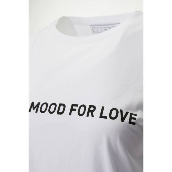 NEW IN THE MOOD FOR LOVE ana t-shirt top in white/black - Picture 4 of 5